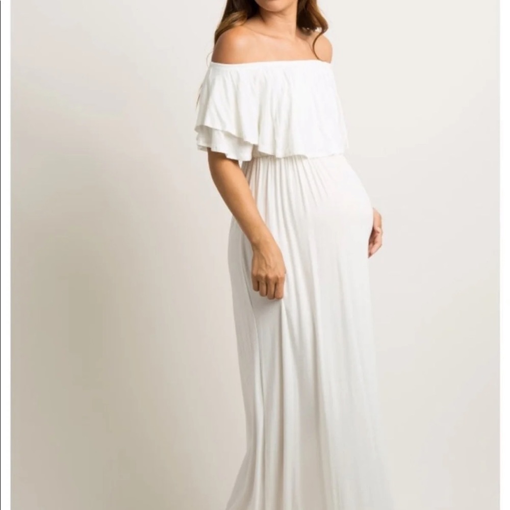 Pink Blush Maternity Maxi dress